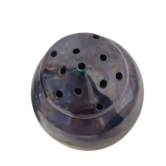 Antique Victorian Rose Salt & Pepper Shakers Blue Iridescent Noritake Japan VNTG - Picture 10 of 16